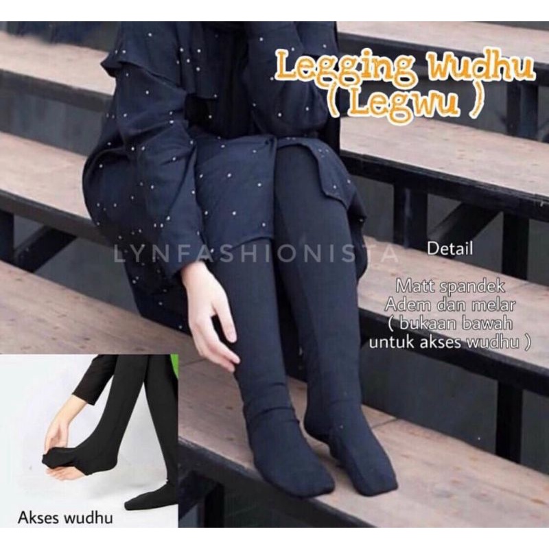 LYNFASHIONISTA-LEGGING KAOS KAKI WANITA KAOS SPANDEK TEBAL/LEJING WUDHU MUSLIMAH