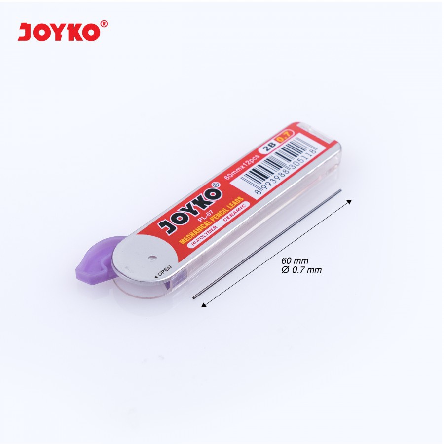 

Isi Pencil / Refill Pensil Joyko PL-07 2B 0,7 mm Pencil Lead