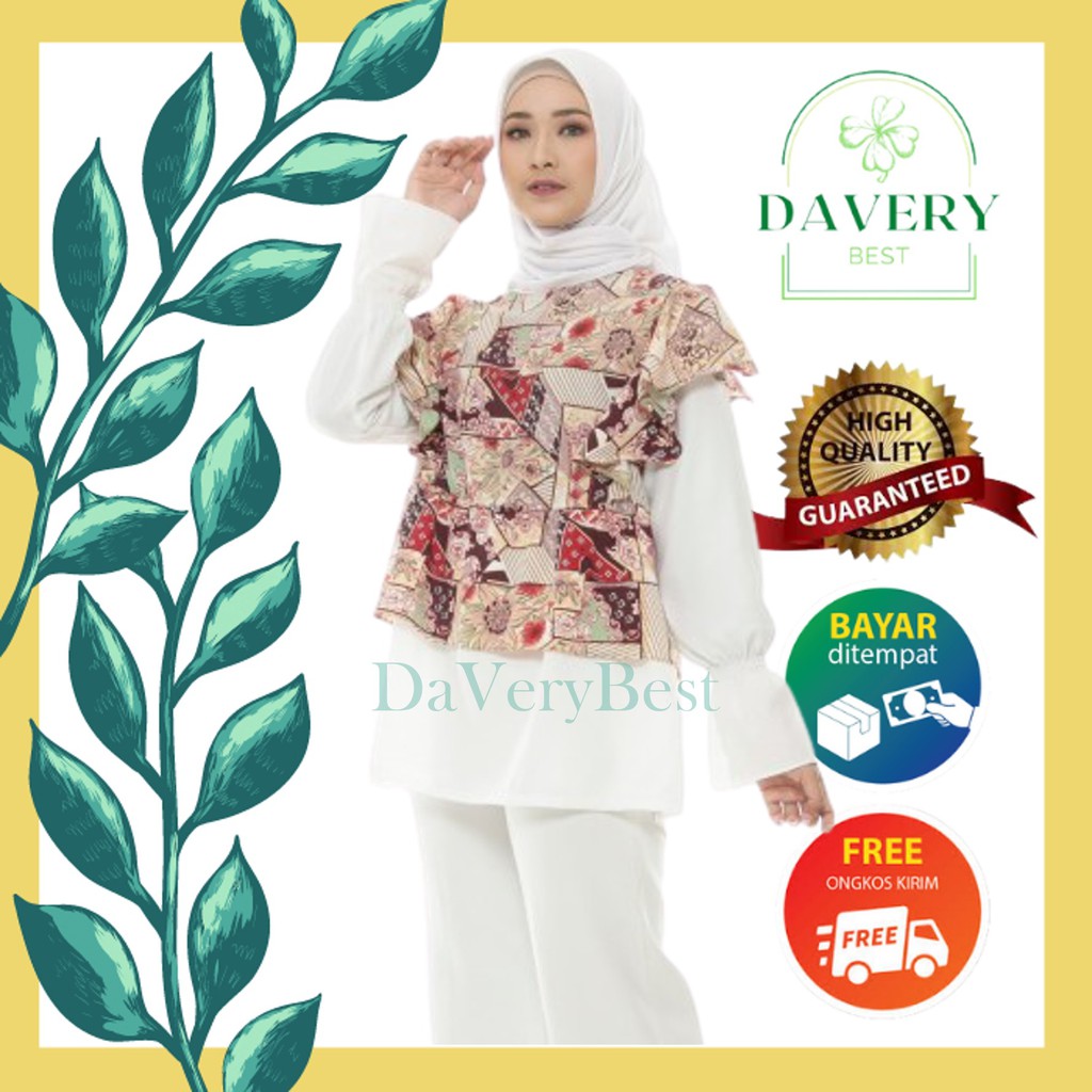 Baju Blouse Atasan Muslim Wanita Remaja muslim Muslimah Terbaru Kekinian 2021