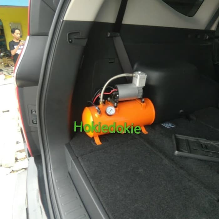 Tabung kompresor angin telolet otomatis 12v 24v 6 liter