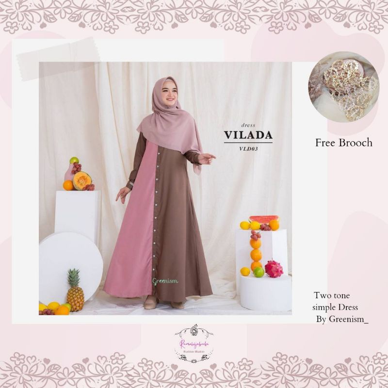 [GREENISM] VILADA DRESS GAMIS POLOS TOYOBO