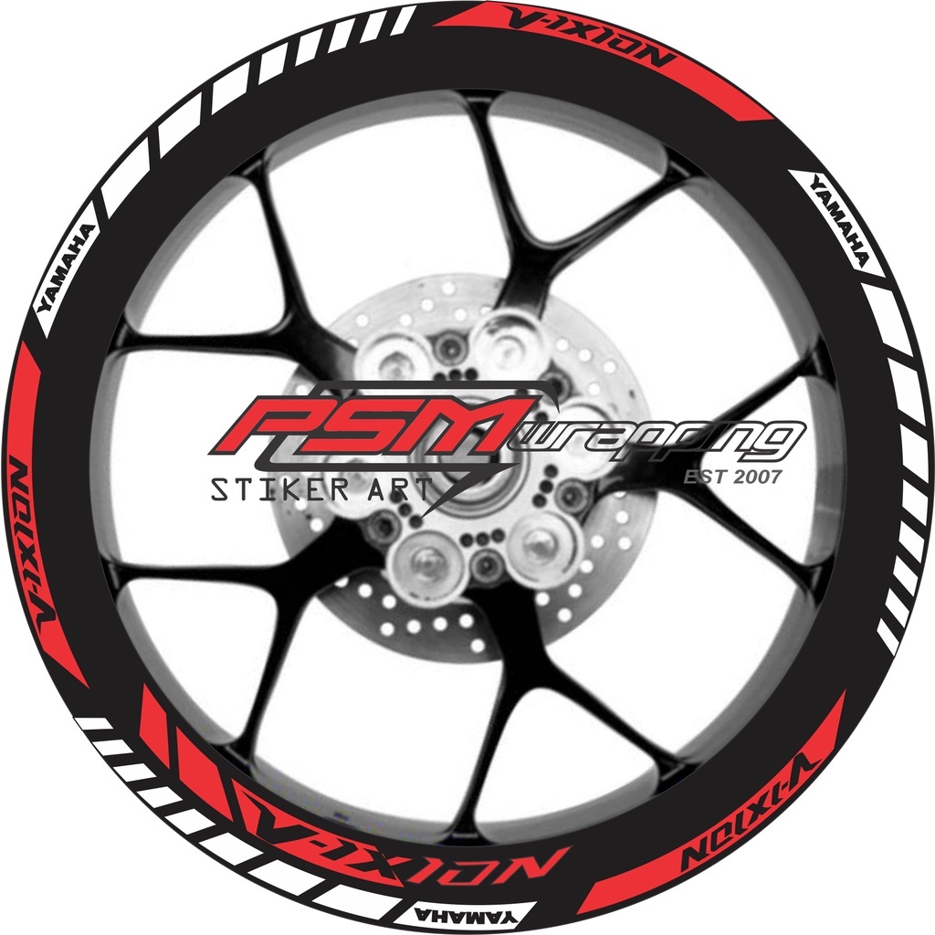 sticker cutting list velg setiker velg motor yamaha vixion