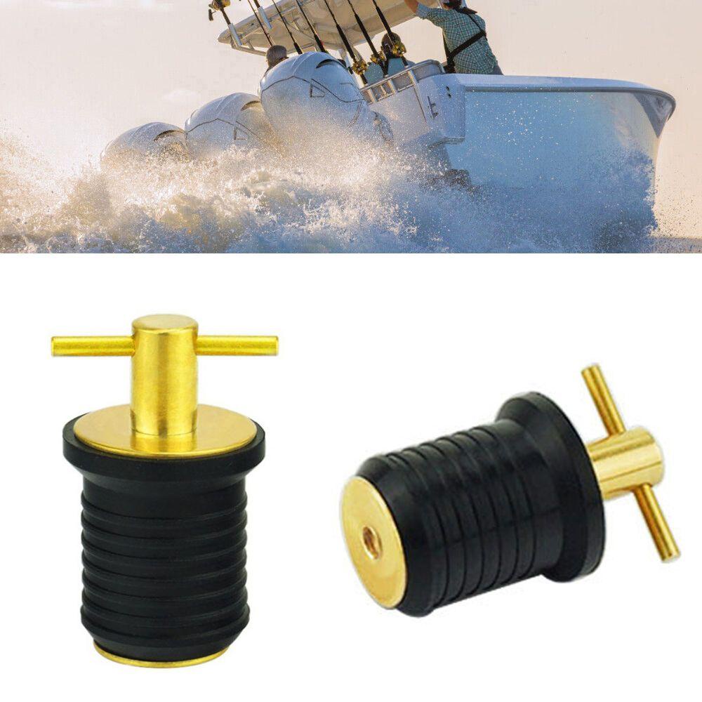 Preva Marine Drain Plug Stopper Olahraga Outdoor 25/32MM Lambung Lambung Drain Plug Twist-in Socket Bung Lubang Sampan T-Handle