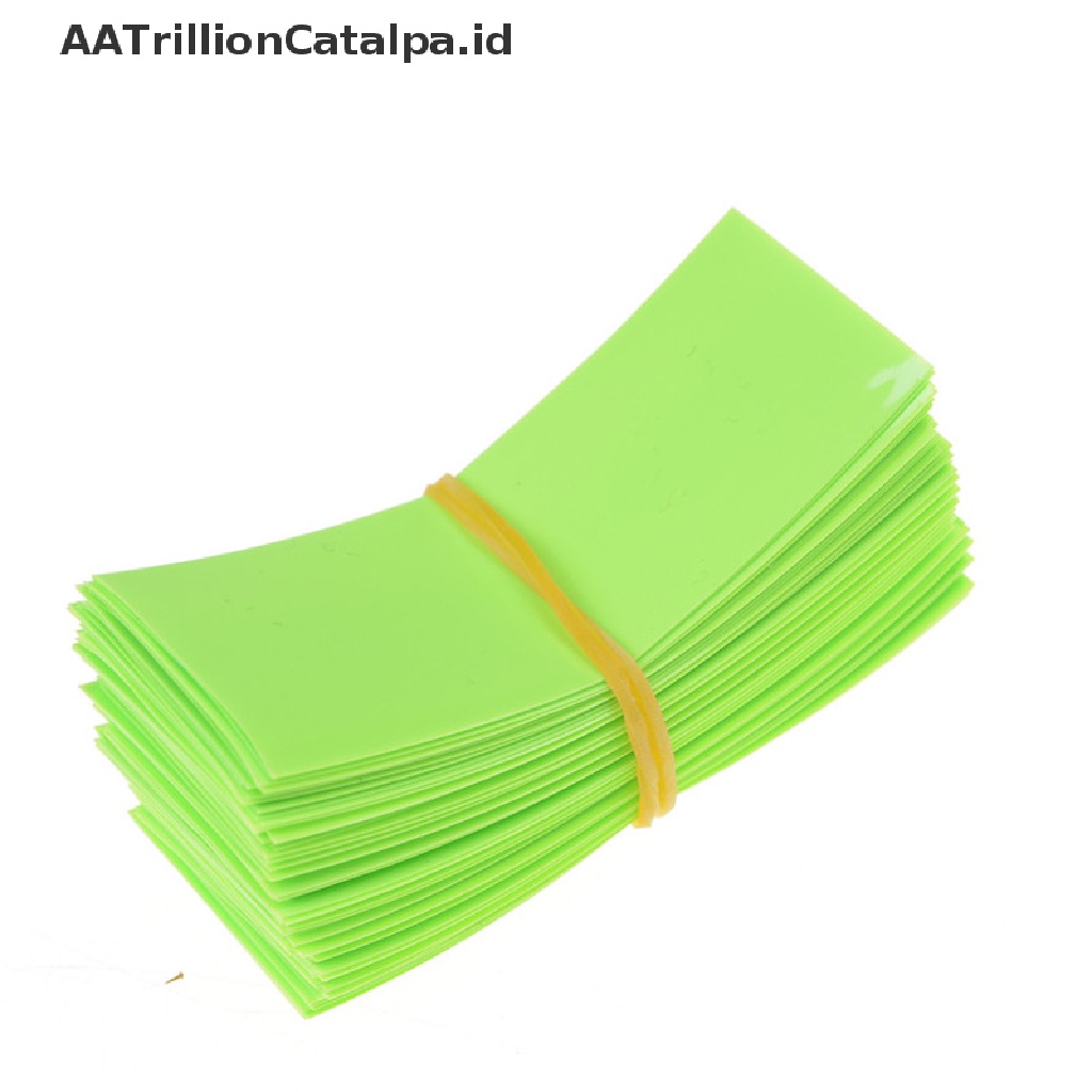 Aatrillioncatalpa 100pcs Isolasi Bakar Pre-cut Bahan PVC Untuk Baterai 18650