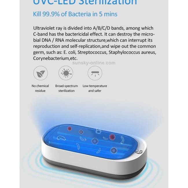 Usams Us-Zb151 Uv Sterilizer Box 15W Wireless Charging Sterilization
