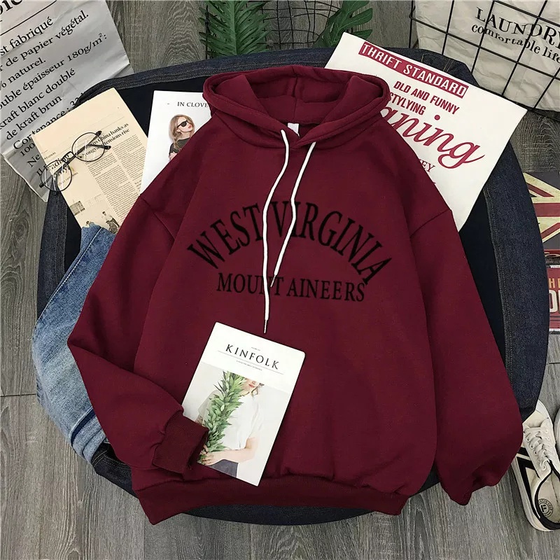 West Virginia | Hoodie Wanita Terbaru Bahan Flacee Tebal