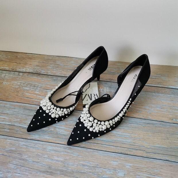 Sepatu Wanita Zara Original Zara 839 Warna Black Monte Mutiara