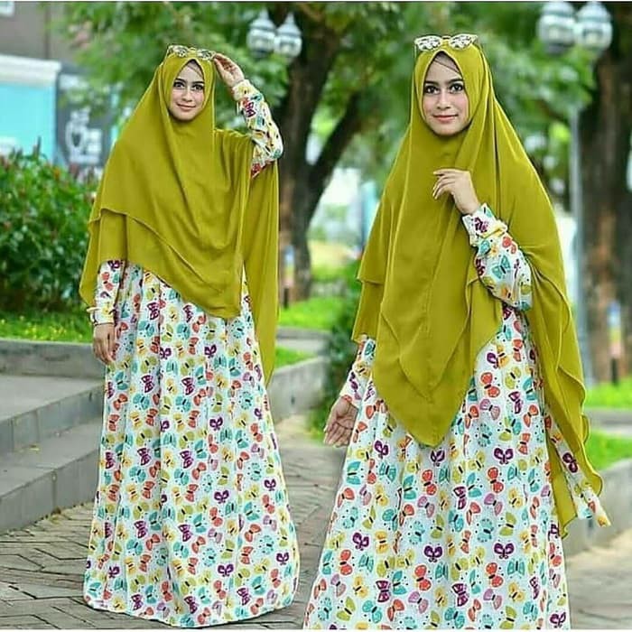 Baju Gamis Muslim/Baju Gamis Syari/Baju Muslim/Gamis Wolfis/ Monalisa