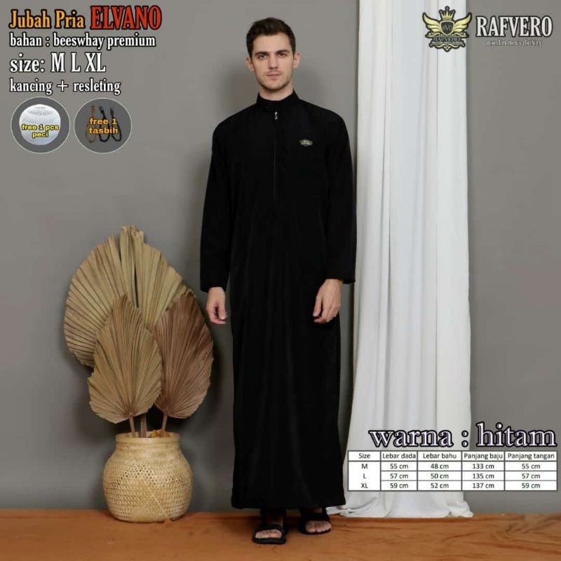 Tawajuh - Jubah pria - Gamis pria Abu abu - Baju gamis Laki Laki Polos bahan Katun besway Tersedia C
