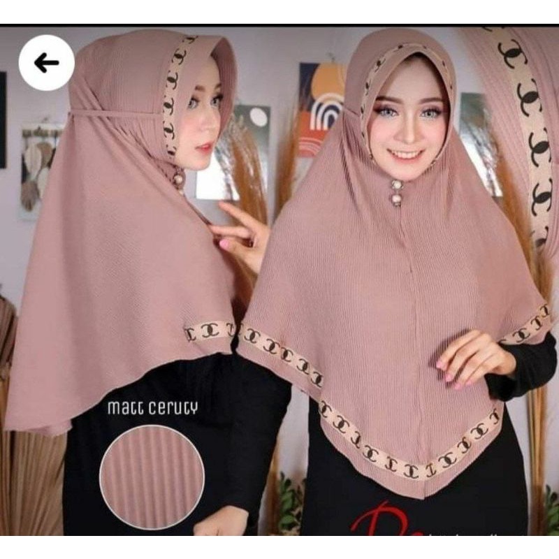 HIJAB INSTAN JERSY PLISKET BERGO RENDA CHANNEL