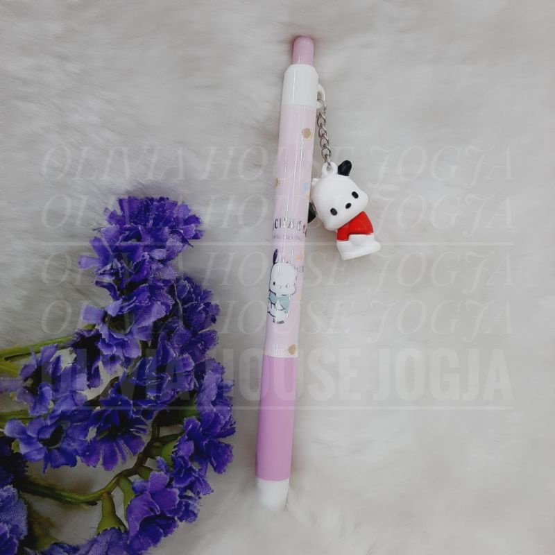 

Bolpoin Pochacco Boneka Karet Pink Bolpen Pochacco Klik Rantai