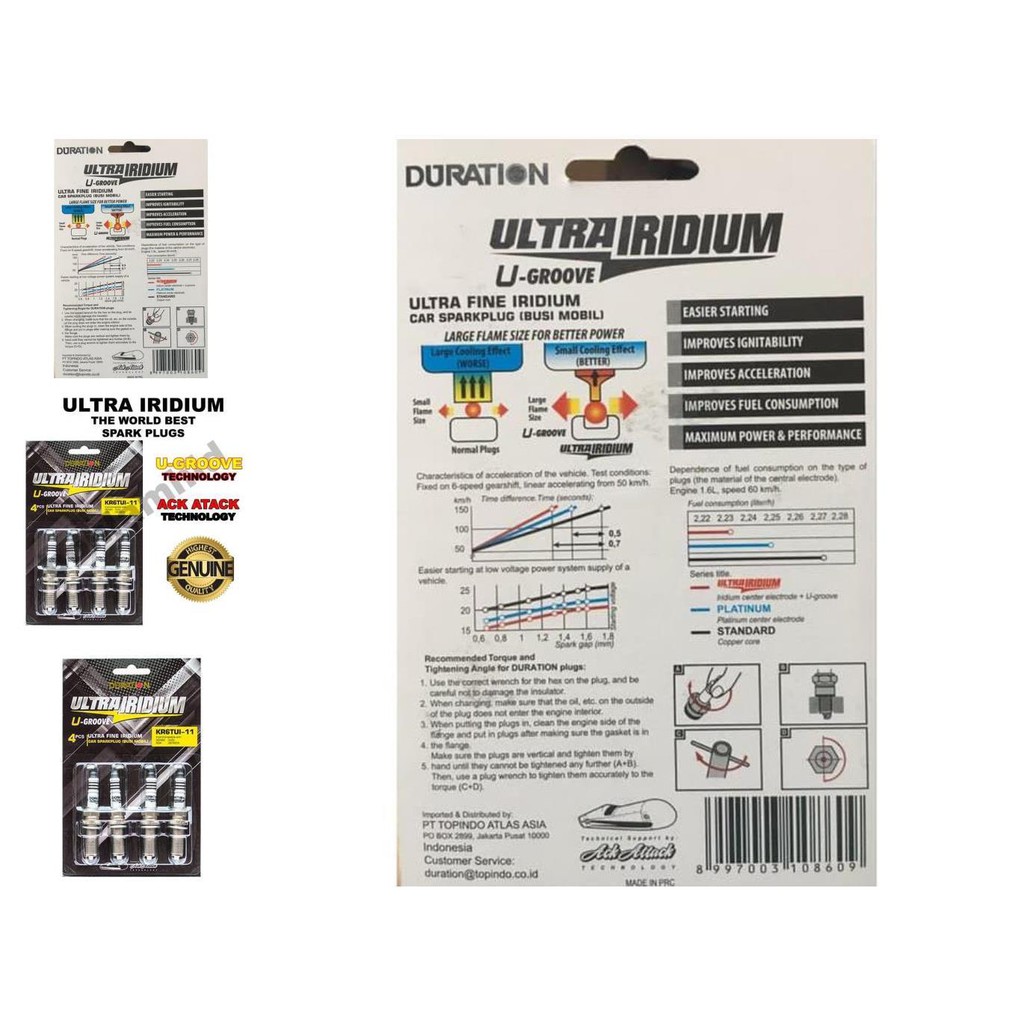 busi ultra iridium duration avanza vvti