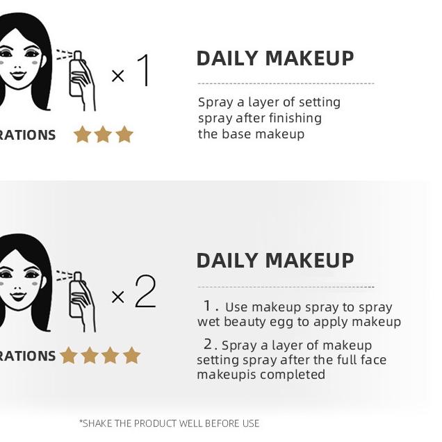 ☚ BIOAQUA Makeup Setting Spray matte/water bright face mist 100ml ❈