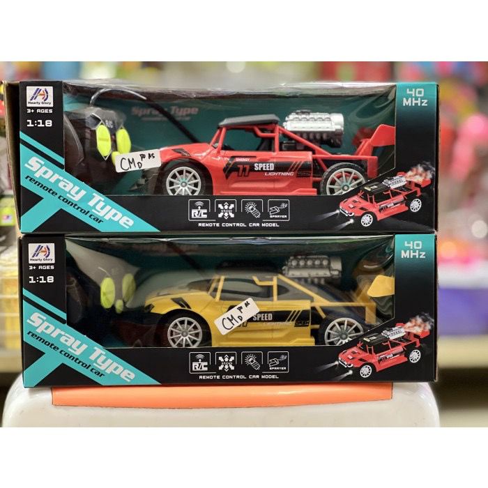 Mainan Anak RC CAR SPRAY 1:18 REMOTE CONTROL Mobil Remote RC Berasap