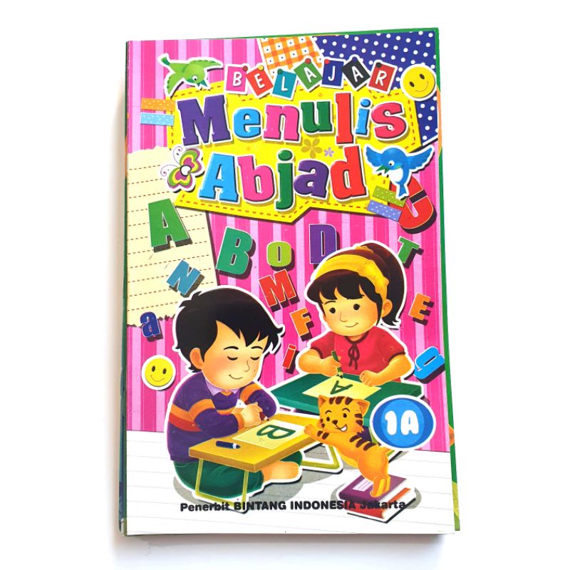 BUKU TK BELAJAR MENULIS ABJAD 1A/1B (per jilid/paket)