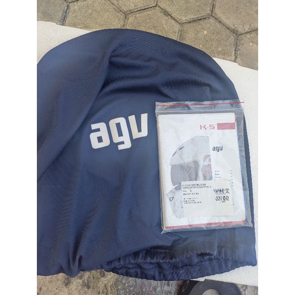sarung original agv k3 dan buku agv k5 hurricane original