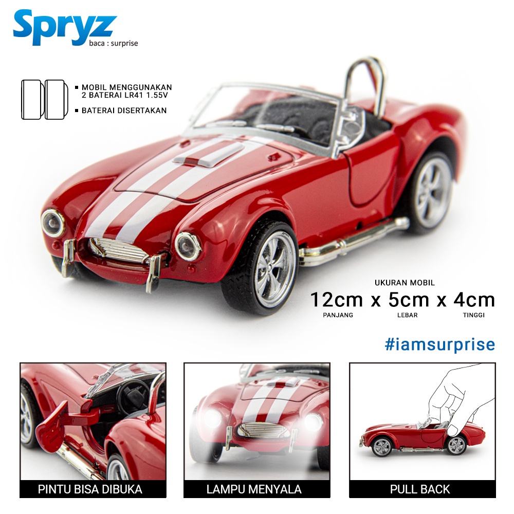 Spryz Roadster Diecast Mobil Skala 1:32 - Seri 1