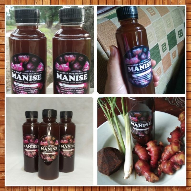 

Sirup JAHE MERAH MANISE minuman kesehatan, imun, stamina, mengandung serai aman diminum