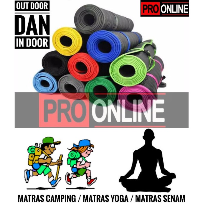 Matras spons camping / matras senam yoga tikar kemah kemping