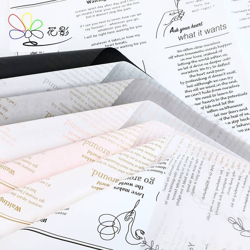 

Ecer Flower Wrapping Aesthetic Matte Paper Quotes Newspaper Craft Non Waterproof Free Packing Kertas Kado Motif Koran Sangat Tipis (Seperti Tissu) Magazine Eistethic