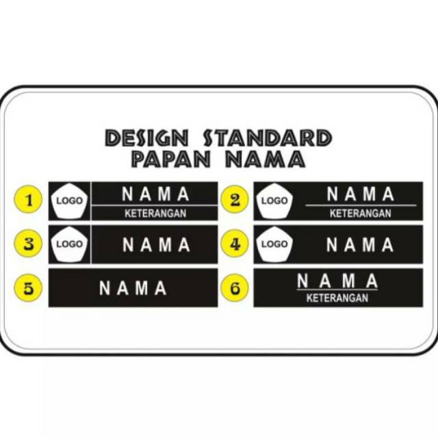 

Papan Nama Dada