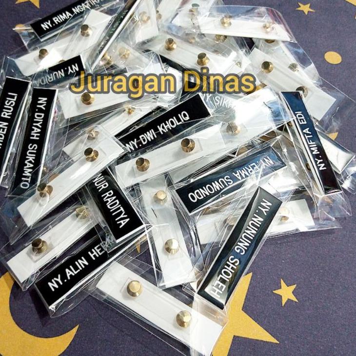 

Promo - NAMETAG PAPAN NAMA DADA PDH PNS NYONYA BHAYANGKARI PERSIT TNI GRAFIR ACRYLIC PAKU BANGKOK JAMBU ,,