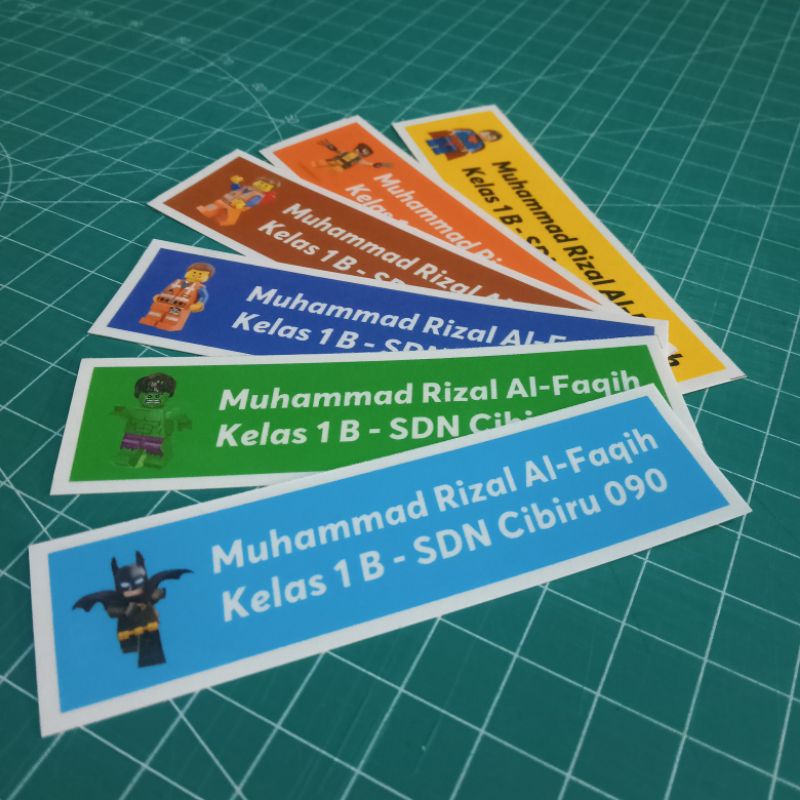 

Stiker Buku Stiker Label Buku Lucu Stiker Nama Karakter Foto