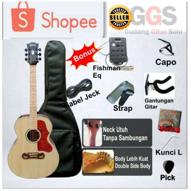 gitar akustik fisman