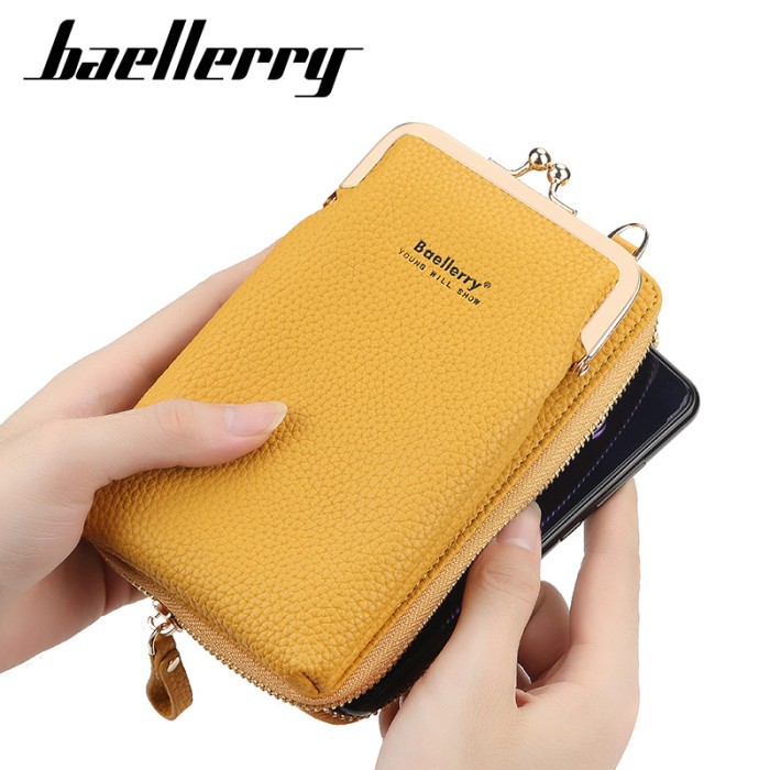 Tas Selempang Kulit Wanita Dompet Cewek Multifungsi Baellerry N8601