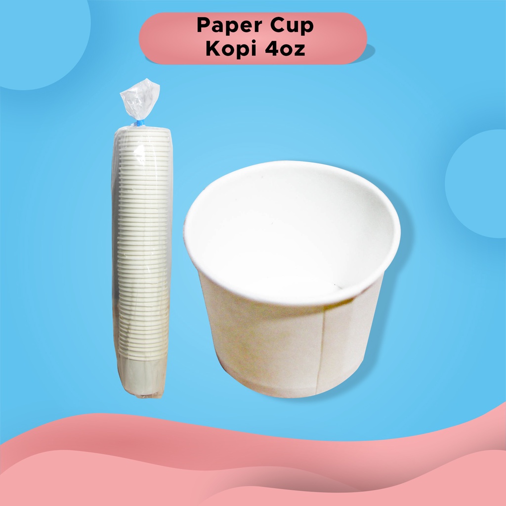 Jual Paper Cup Kopi-Teh / Hot Cup 4oz Cup Kopi Cup Teh Cup Kertas Cup ...