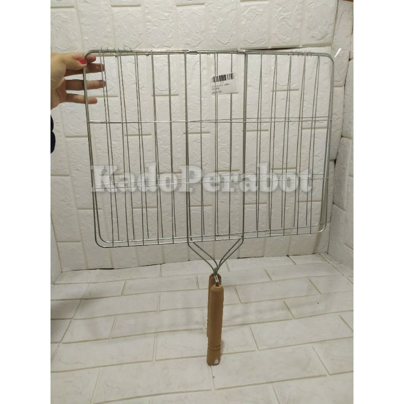 Jepitan ikan jumbo 41.5x31.5 cm - alat bakar ikan -alat masak new year