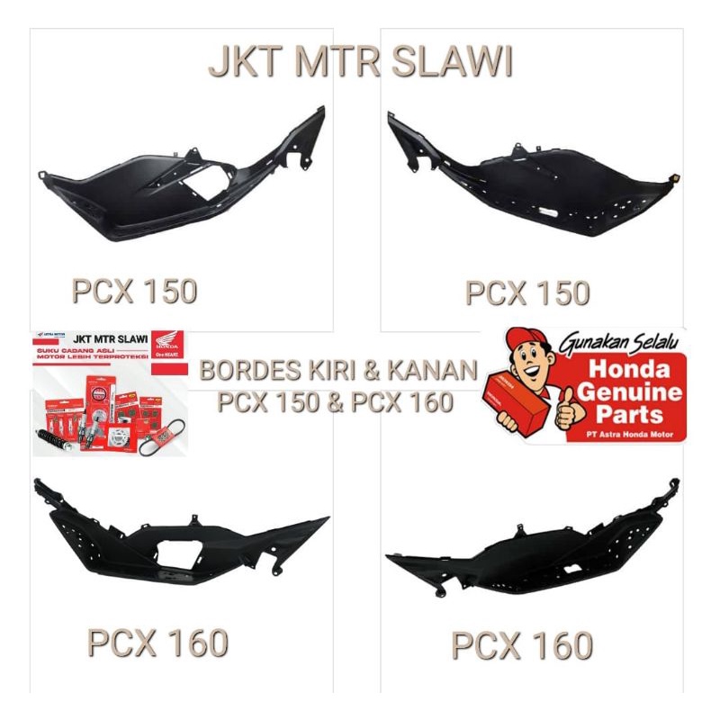 step floor bordes cover pijakan kaki new pcx 150 ori honda ahm kiri kanan harga satuan ori honda