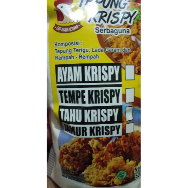 

TEPUNG KRISPY serbaguna