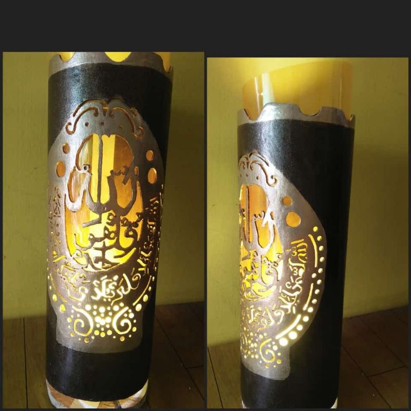 Lampu Kaligrafi "AL-IKHLAS" | Lampu Hias PVC