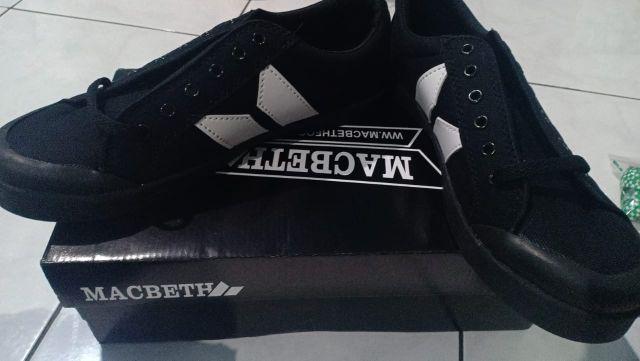 Sepatu Macbeth Vegan Black White Import Quality Shopee  