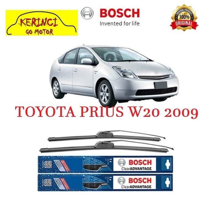 WIPER BOSCH CLEAR ADVANTAGE TOYOTA PRIUS W20 2009 26&quot; &amp; 16&quot; SEPASANG