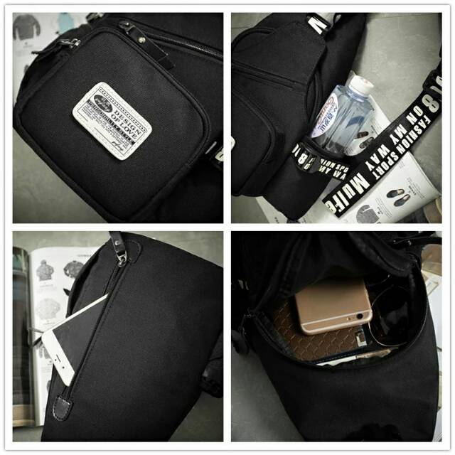 SUPPLIER TAS ONLINE TAS SELEMPANG ZIPPER CONDURA KANVAS BEST SELLER