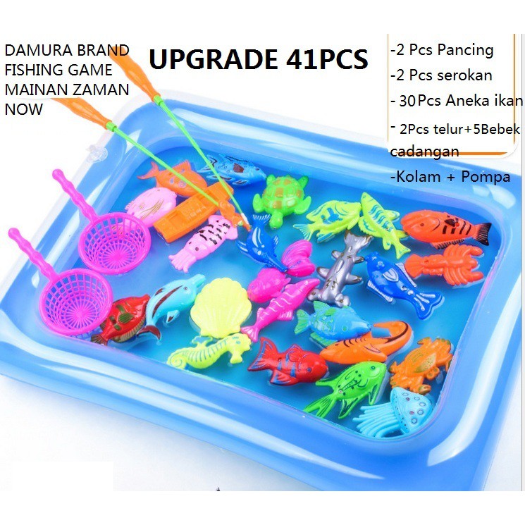 Edufuntoys FISHING PARADISE - Water Table/ Fishing Magnet/ fishing game/ mainan pancingan 41 pcs