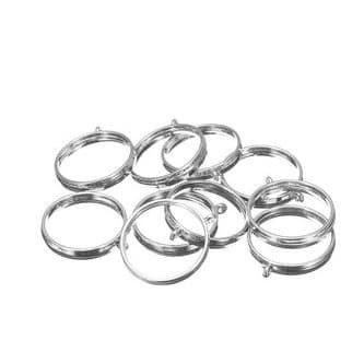 Open Silver Bezels - Circle/Rectangle/Moon/Droplet Shape (5pc)