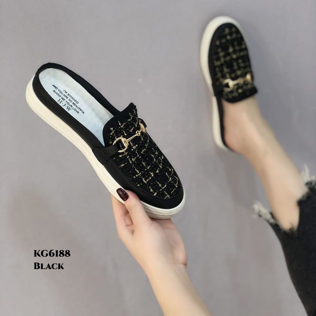 RESTOCK WYN SNEAKERS PLAITED MATS SLOPE FASHION ANTI LICIN KG6188