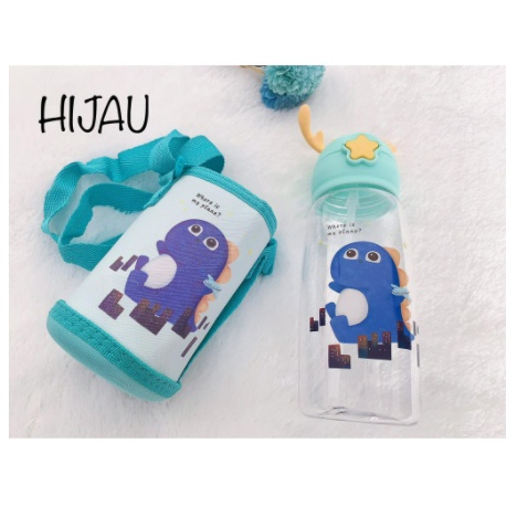 Botol Minum Anak 600ml Tanduk Rusa Pouch ( SARUNG ) | Botol BPA Free