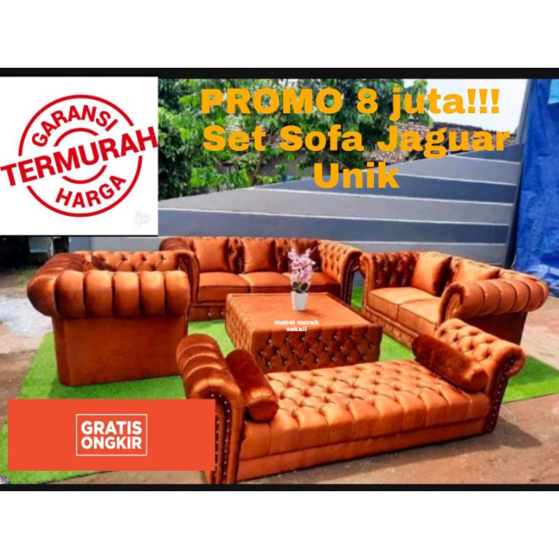 (PROMO) TERMURAH!!! Sofa Jaguar Unik / Set Sofa Jaguar Mewah Murah