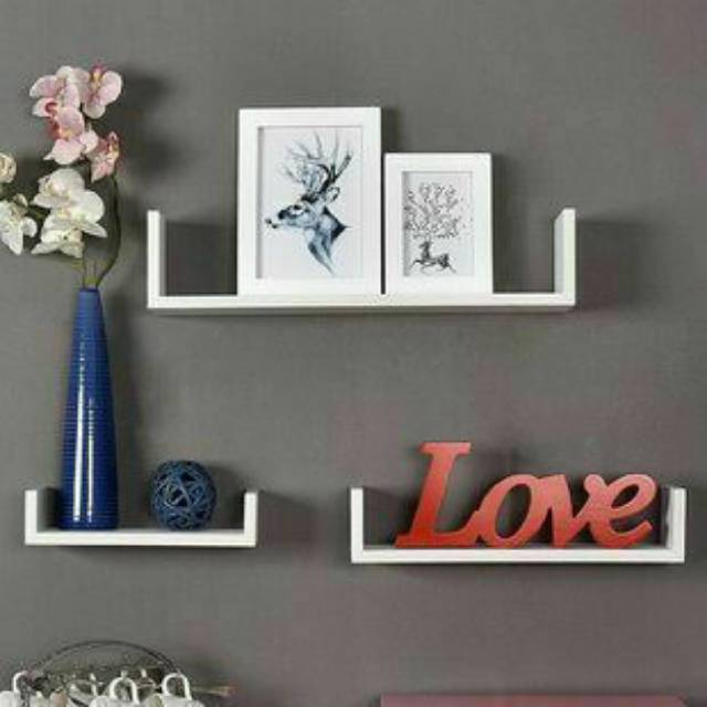 Rak Kayu Minimalis Modern Simple Baru Terkini Desain Rumah Rak Tempel Dinding Tembok Rumah Gantung