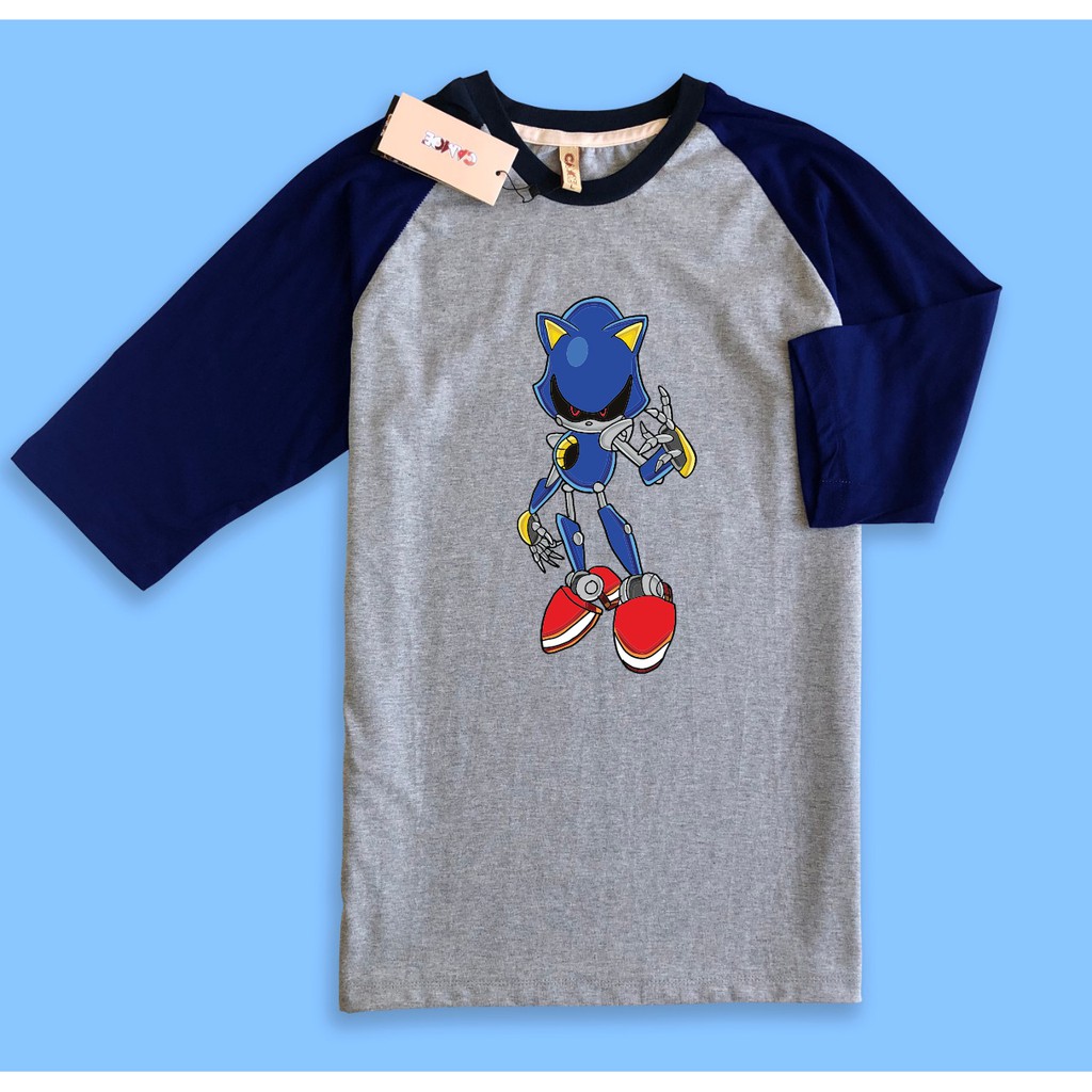 Kaos Raglan Sonic The Hedgehog Metal Sonic