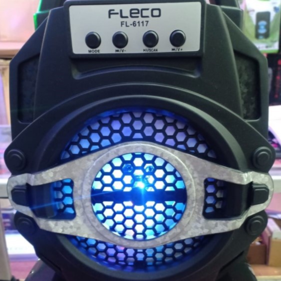 Speaker Fleco F-6117 Bluetooth 6.5 inch Free Microphone MP3 FM USB