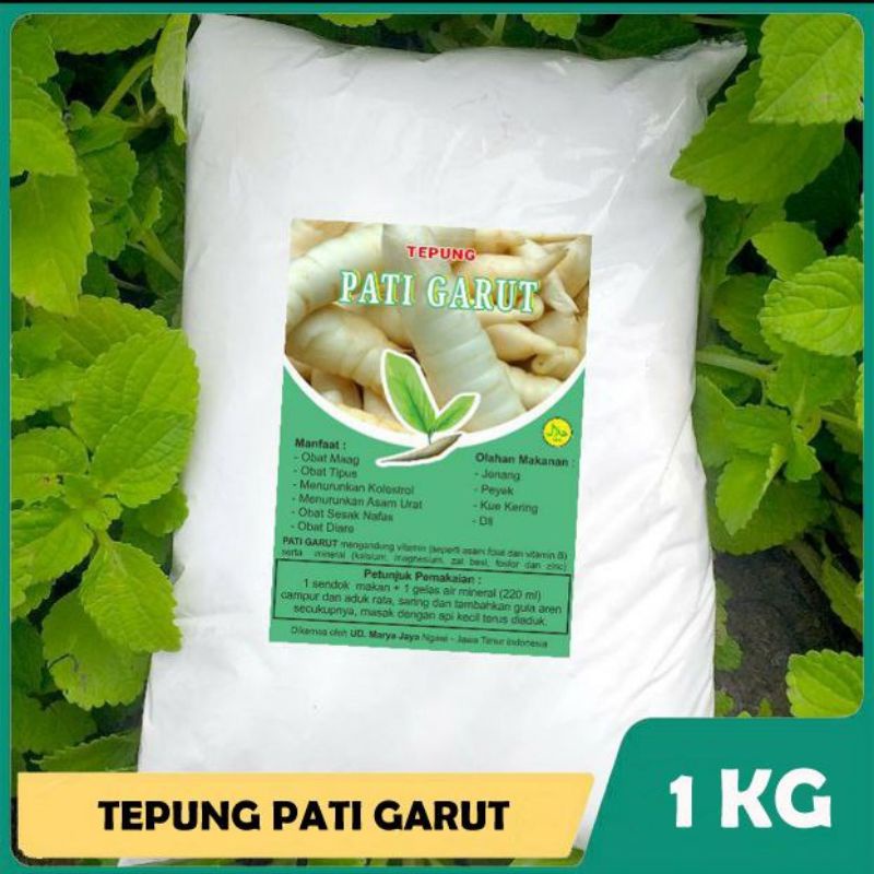 

Tepung Garut 1kg / tepung pati garut asli / pati asam lambung / tepung angkrik / pati irut / arrowroot powder