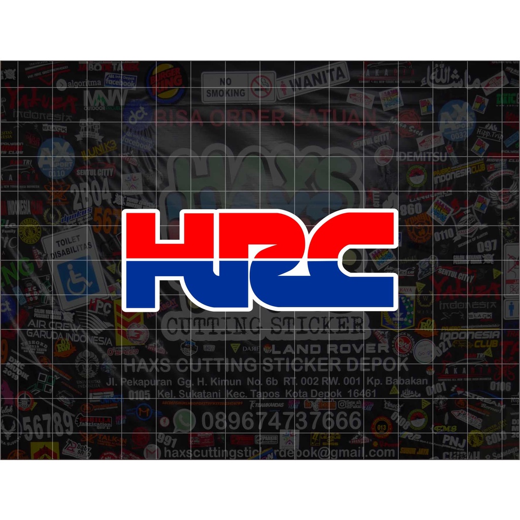 Cutting Sticker HRC Ukuran 8 Cm Untuk Motor Mobil