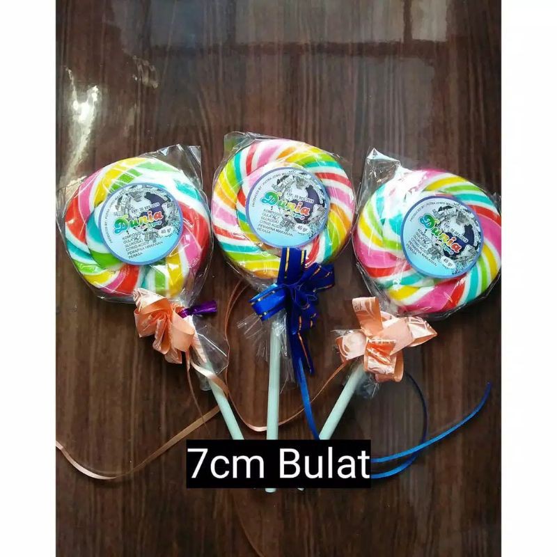 

Permen Lolipop 7 Cm Bentuk Bulat Minimal 5 Pcs