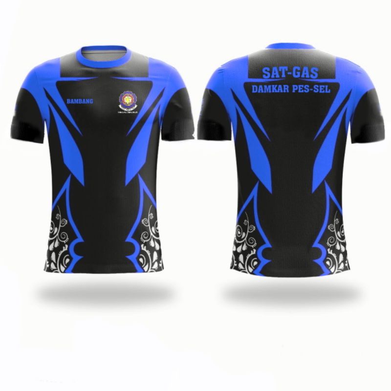 Kaos Jersey DAMKAR full print free custom