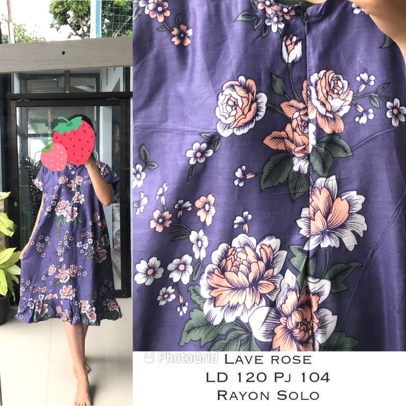 DASTER RUFFLE BUSUI SEBETIS / DASTER KEKINIAN / DASTER REMPEL VIRAL / DASTER BUSUI-Lave rose